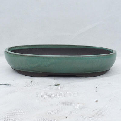 Bonsai miska 31 x 21 x 4,5 cm, barva zelená - 1