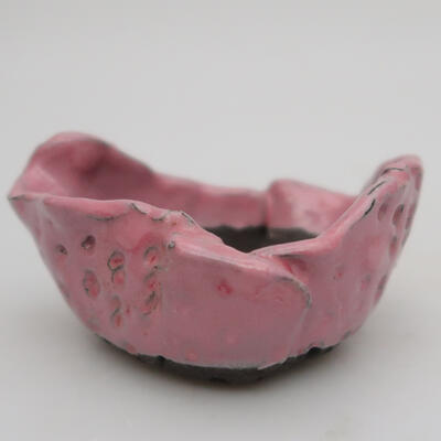 Keramická Skořápka  9 x 9 x 4 cm, barva růžová - 1