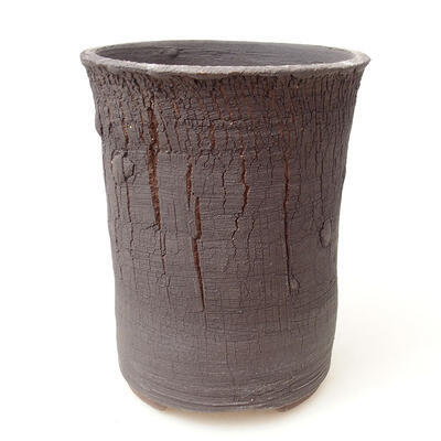 Keramická bonsai miska 11,5 x 11,5 x 15 cm, barva praskaná - 1