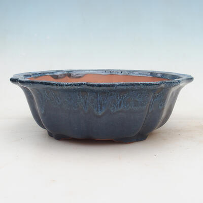 Bonsai miska 28 x 28 x 9 cm, barva modrá - 1