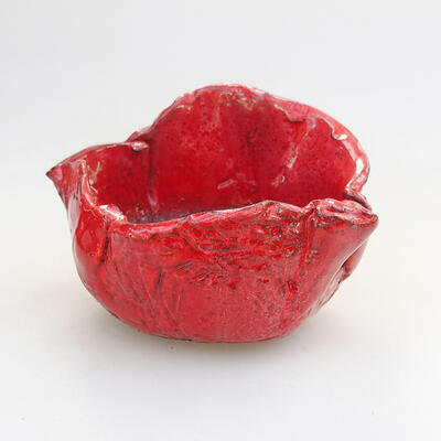 Keramická Skořápka  7,5 x 7 x 6 cm , barva červená - 1