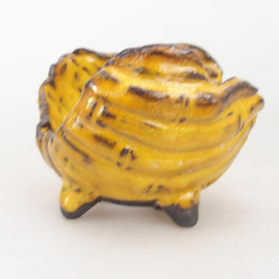 Keramická Skořápka 7 x 7 x 6,5  cm , barva žlutá - 1