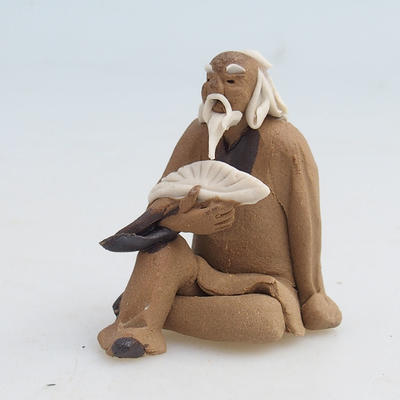 Keramická figurka - mudrc s vějířem - 1