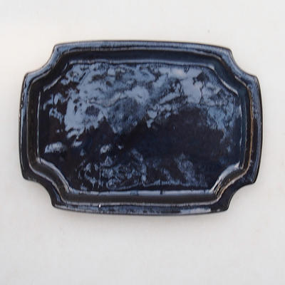 Bonsai podmiska H 01 - 11,5 x 8,5 x 1 cm, černá lesklá - 1