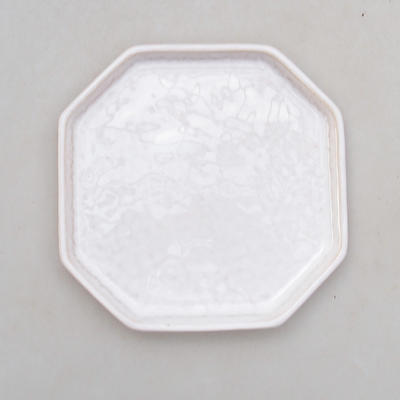 Bonsai podmiska H 13 - 11 x 11 x 1,5 cm, bílá - 1