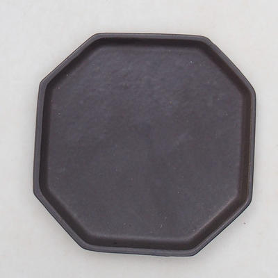 Bonsai podmiska H 13 - 11 x 11 x 1,5 cm, černá matná - 1