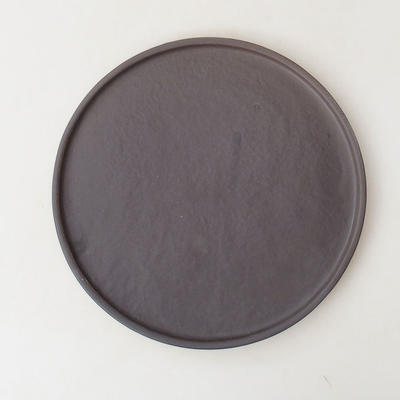 Bonsai podmiska H 21 - 21,5 x 21,5 x 1,5 cm, čierna matná - 1