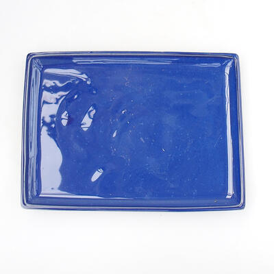 Bonsai podmiska -  OBDELNÍKOVÁ - H O-A 17 x 12 x 1 cm modrá, modrá - 1