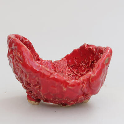 Keramická Skořápka  8,5 x 8 x 5 cm, barva červená - 1