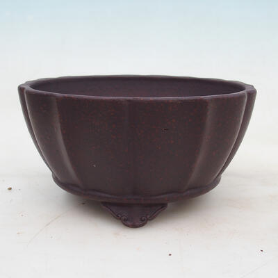 Bonsai miska 19 x 19 x 9,5 cm, barva hnědočervená - 1