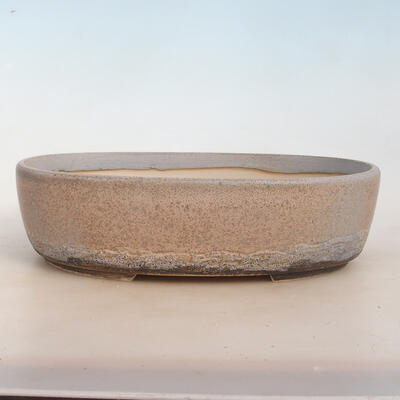 Bonsai miska 31 x 24 x 8,5 cm, barva šedobéžová - 1