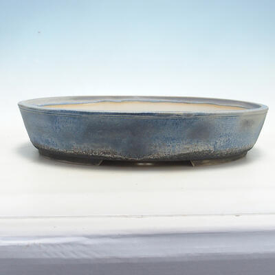 Bonsai miska 42,5 x 33 x 8,5 cm, barva modrošedá - 1