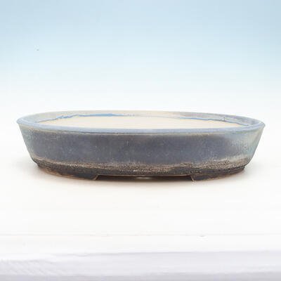 Bonsai miska 44,5 x 35 x 8,5 cm, barva modrošedá - 1