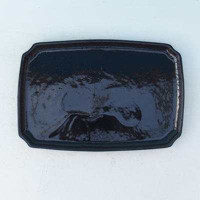 Bonsai podmiska H 07p - 27 x 18 x 2 cm, černá lesklá - 1