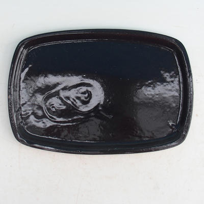 Bonsai podmiska H09 - 28 x 19 x 1,5 cm, černá lesklá - 1