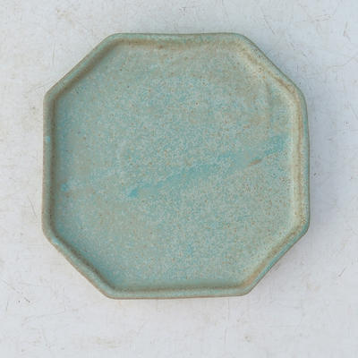 Bonsai podmiska H 13 - 11 x 11 x 1,5 cm, zelená  - 1