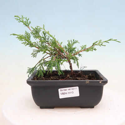 Keramická bonsai miska 14 x 12 x 4 cm, barva hnědá - 1