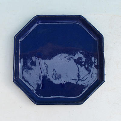 Bonsai podmiska H 13 - 11 x 11 x 1,5 cm, modrá  - 1