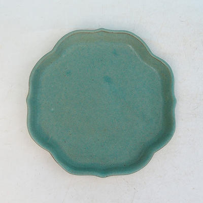 Bonsai podmiska H 06 - 13,5 x 13,5 x 1,5 cm, zelená  - 1