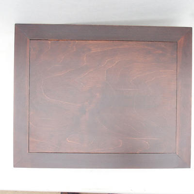 Dřevěný stolek pod bonsaje  hnědý 50 x 40 x 10,5 cm - 2