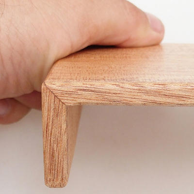 Dřevěný stolek pod bonsaje  hnědý 17 x 10 x 3,5 cm - 2