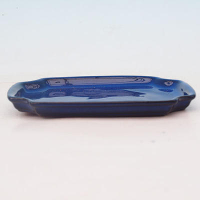Bonsai podmiska H 01 - 11,5 x 8,5 x 1 cm, modrá  - 2