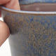 Keramická bonsai miska 10 x 10 x 13,5 cm, barva modrá - 2/3