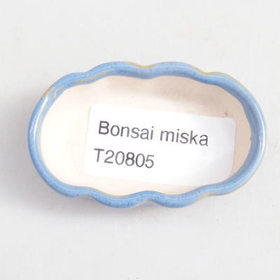 Mini bonsai miska 5,5 x 3,5 x 1,5 cm, barva modrá - 2