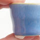 Mini bonsai miska 3,5 x 3,5 x 2,5 cm, barva modrá - 2/3