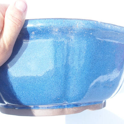 Bonsai miska 36 x 36 x 13 cm barva modrá - 2
