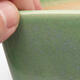 Keramická bonsai miska 9 x 9 x 8,5 cm, barva zelená - 2/3