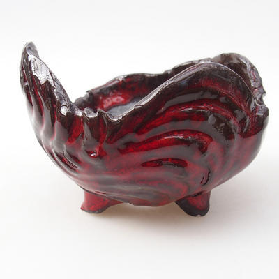 Keramická Skořápka 8,5 x 8,5 x 8 cm , barva červená - 2