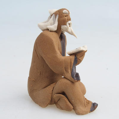 Keramická figurka - mudrc s knihou - 2
