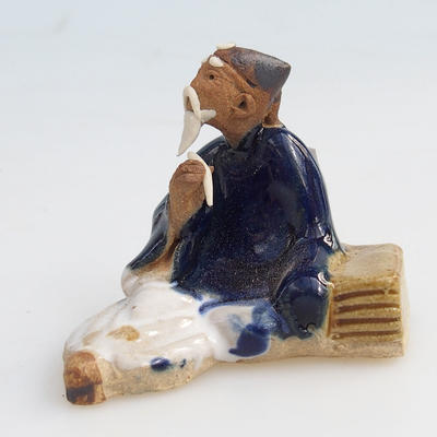 Keramická figurka - mudrc s flétnou - 2