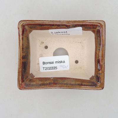 Keramická bonsai miska 19,5x 7,5 x 4,5 cm, barva hnědá - 2.jakost - 2
