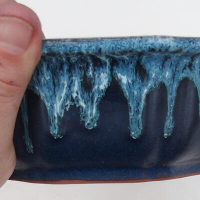 Bonsai miska 19 x 19 x 6 cm, barva modrá - 2