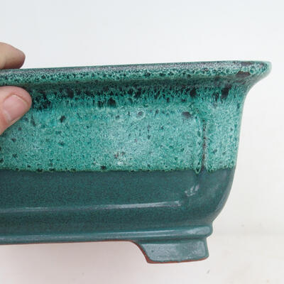 Bonsai miska 23 x 23 x 10,5 cm, barva zelená - 2