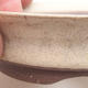 Keramická bonsai miska 9 x 9 x 3 cm, barva béžová - 2/4