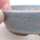 Keramická bonsai miska - 11 x 11 x 3,5  cm, barva modrá - 2/3