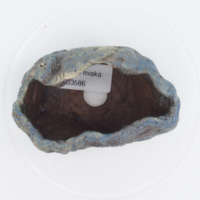 Keramická Skořápka 10 x 6 x 6 cm , barva  hnědomodrá - 2