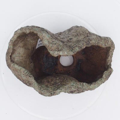 Keramická Skořápka 12 x 8 x 9 cm , barva  hnědozelená - 2