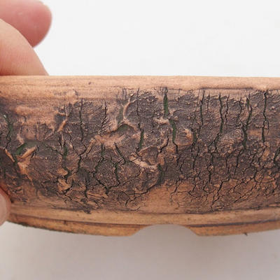 Keramická bonsai miska 14,5 x 14,5 x 3,5 cm, barva praskaná - 2