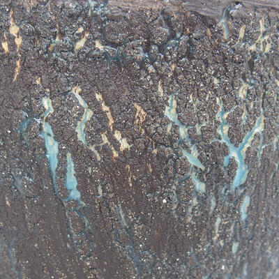 Keramická bonsai miska 18,5 x 18,5 x 11,5 cm, barva modrá - 2