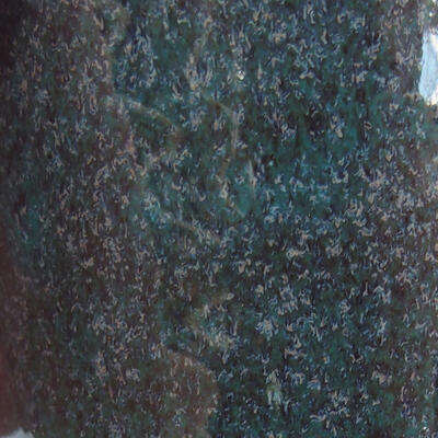 Keramická bonsai miska 9,5 x 9,5 x 9,5 cm, barva zelená - 2