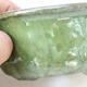 Keramická bonsai miska 13 x 11,5 x 5,5 cm, barva zelenokovová - 2/3