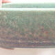 Keramická bonsai miska 12,5 x 9 x 3,5 cm, barva zelená - 2/3