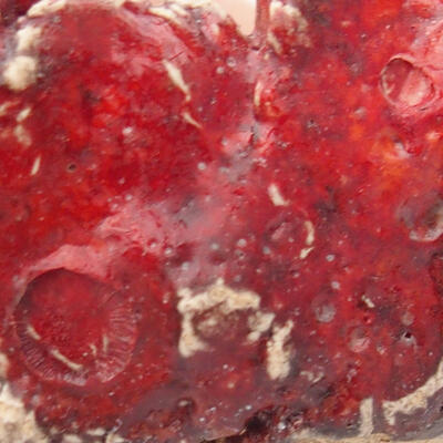 Keramická Skořápka  6,5 x 6 x 3 cm , barva červená - 2