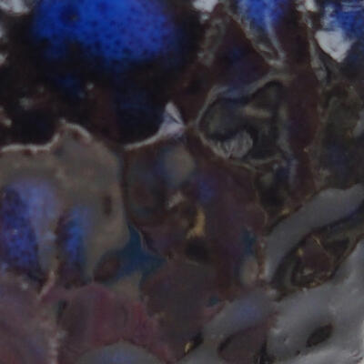 Keramická Skořápka  9 x 8 x 4,5 cm , barva modročerná - 2