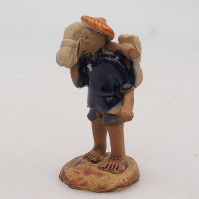 Keramická figurka - sběrač rýže - 2