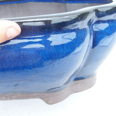 Bonsai miska 41 x 33 x 15 cm, barva modrá - 2